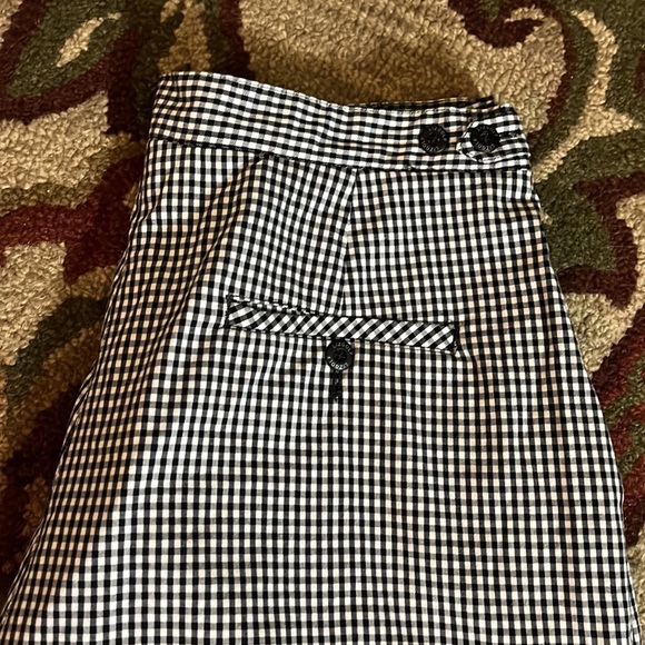 LIZ GOLF Sport sz 14 Checkered Plaid Bermuda Short Black White Stretchy $59
NEW - Picture 6 of 11
